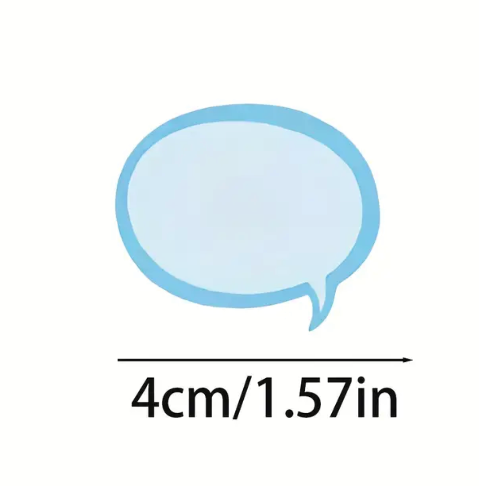 Vibrant Speech Bubble Stickers Set