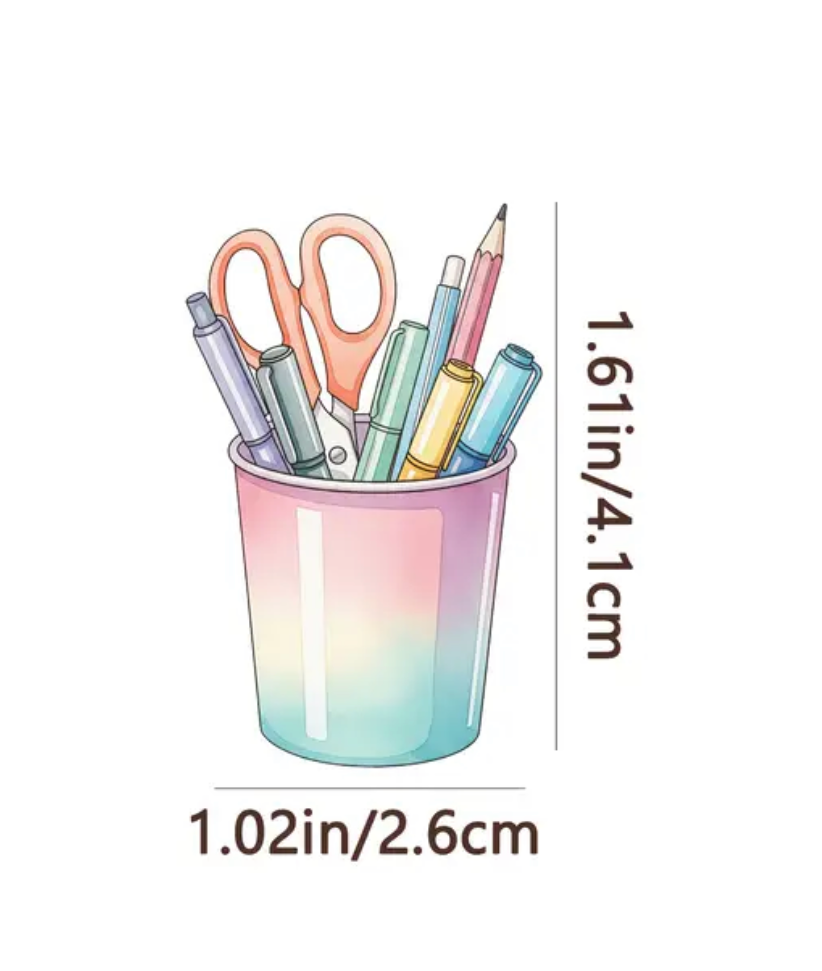 Macaron Pastel Office Sticker Set
