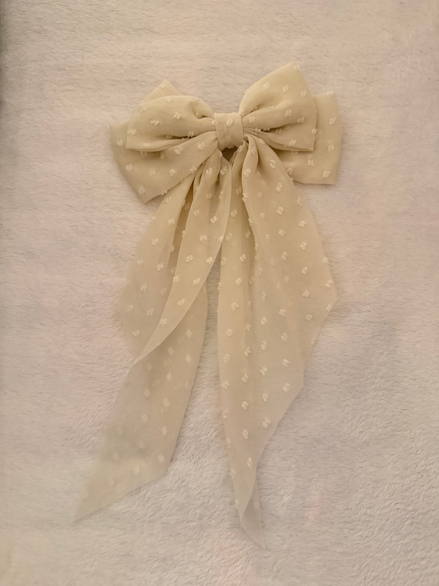 Sheer Hair Bow Clip