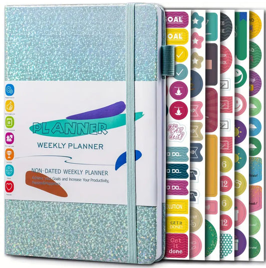 Planner with stickers