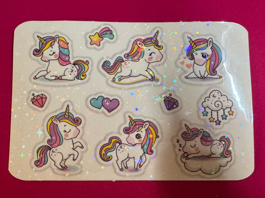Unicorn Sticker sheet