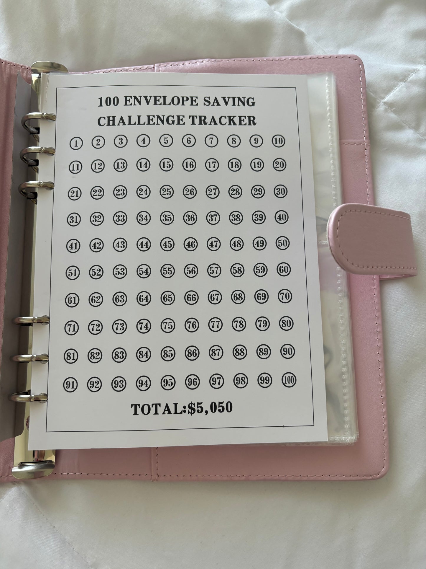 100 Envelope Savings Challenge